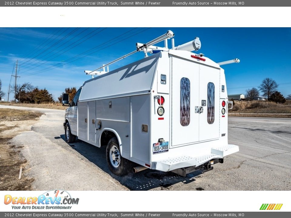 2012 Chevrolet Express Cutaway 3500 Commercial Utility Truck Summit White / Pewter Photo #9
