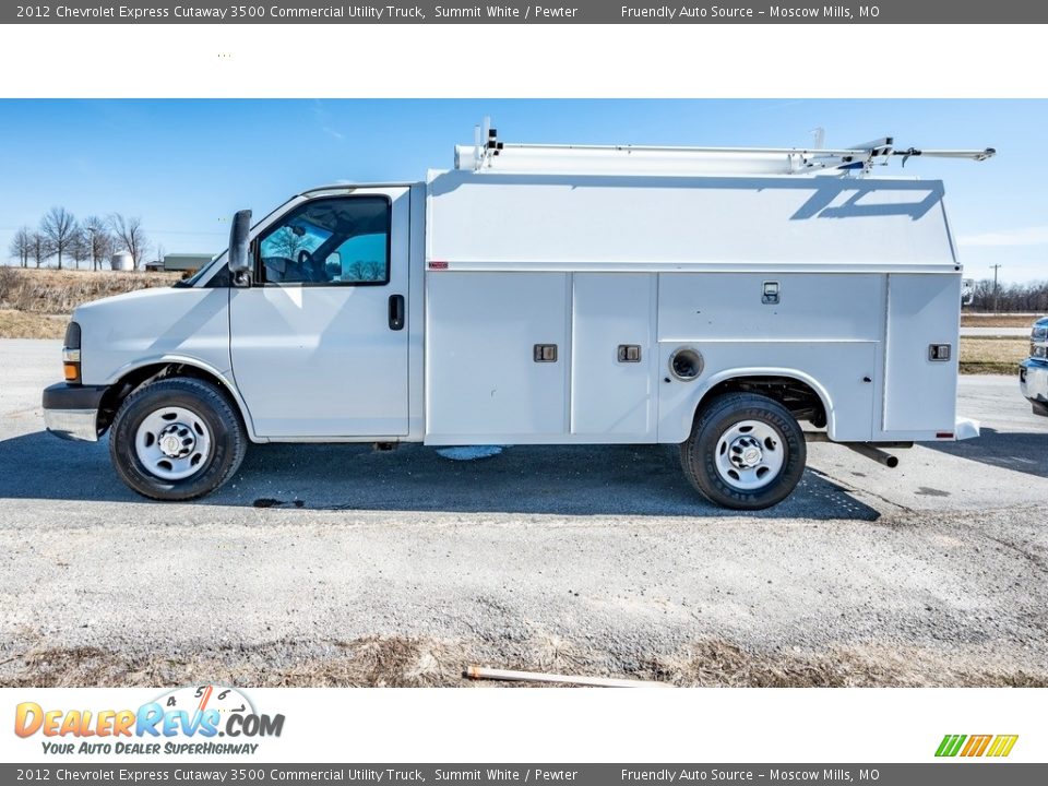2012 Chevrolet Express Cutaway 3500 Commercial Utility Truck Summit White / Pewter Photo #10