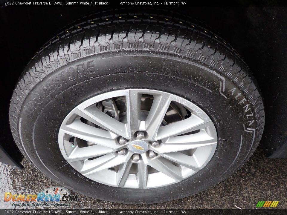 2022 Chevrolet Traverse LT AWD Summit White / Jet Black Photo #10