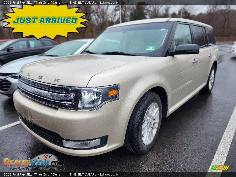 2018 Ford Flex SEL White Gold / Dune Photo #1