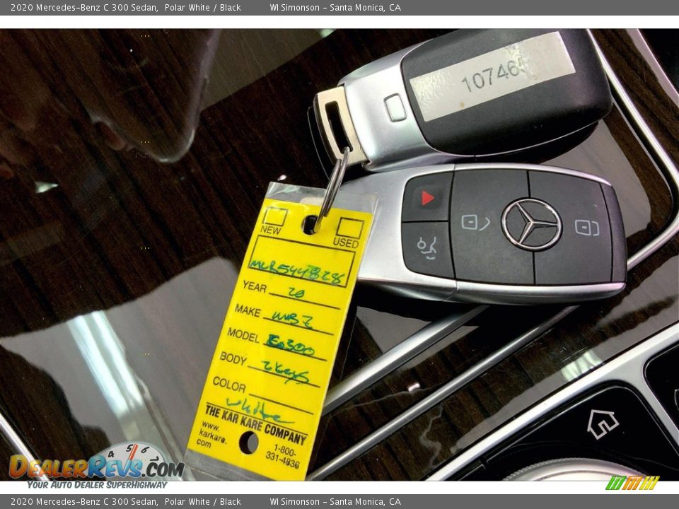 2020 Mercedes-Benz C 300 Sedan Polar White / Black Photo #11