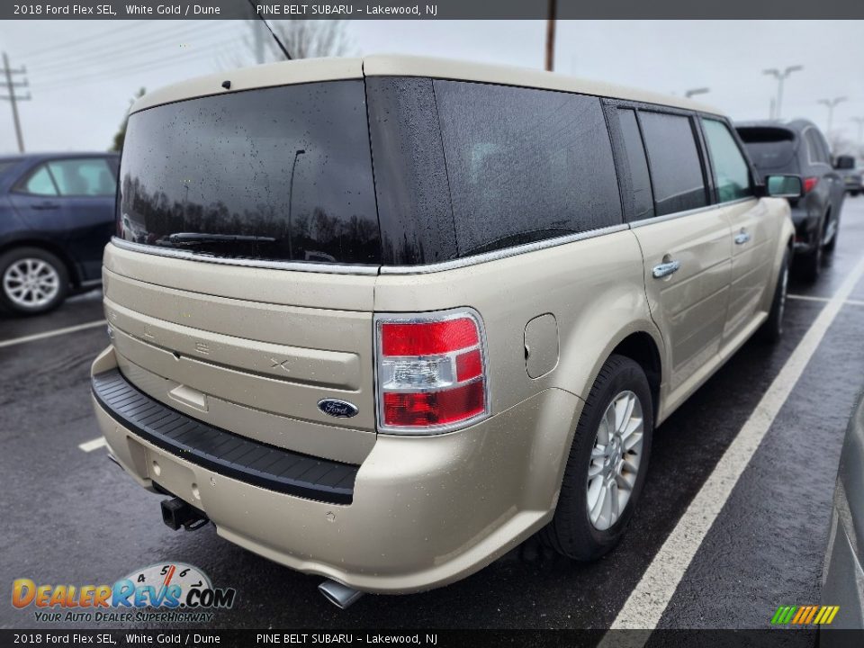 2018 Ford Flex SEL White Gold / Dune Photo #3