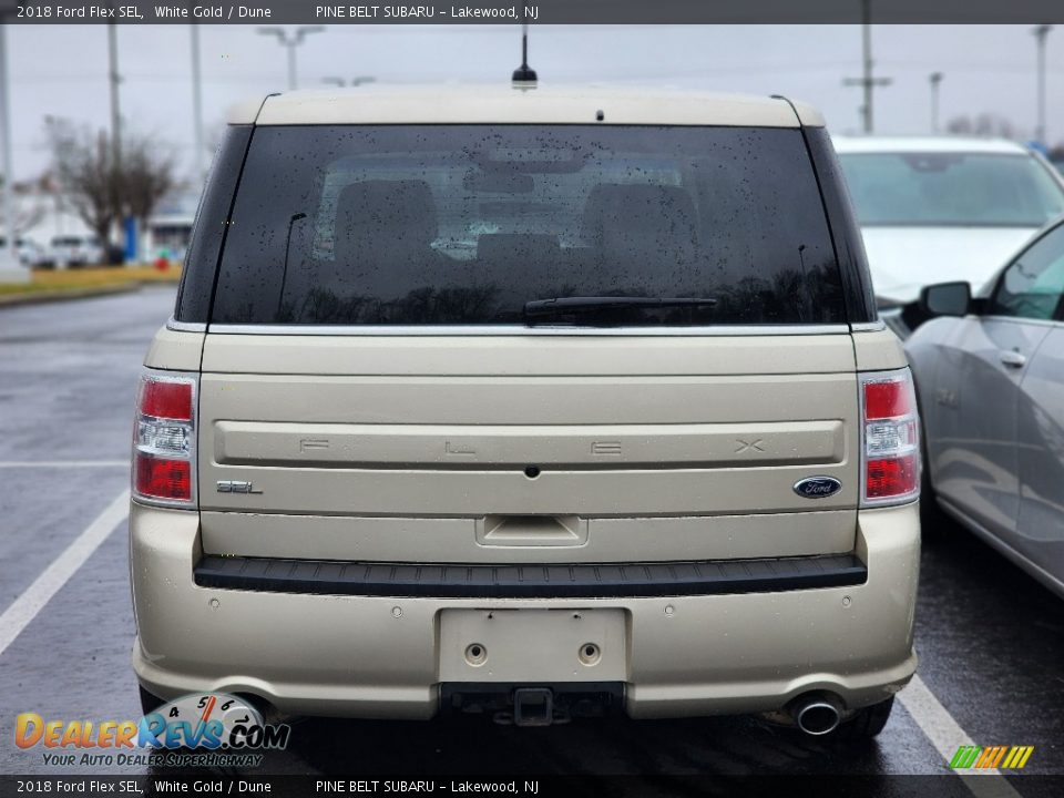 White Gold 2018 Ford Flex SEL Photo #4