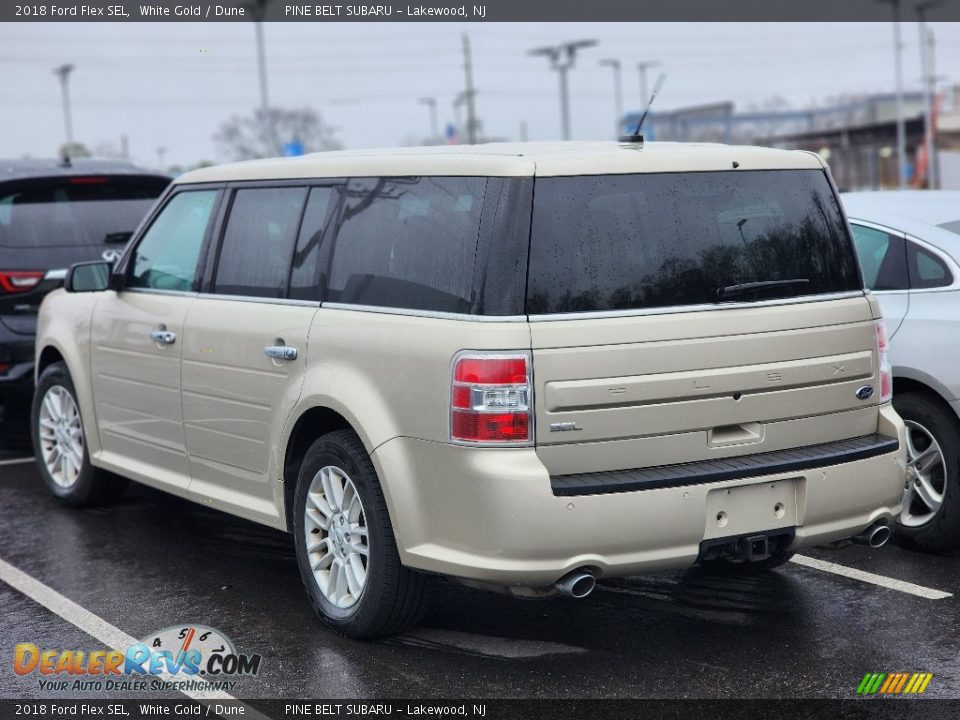 2018 Ford Flex SEL White Gold / Dune Photo #6