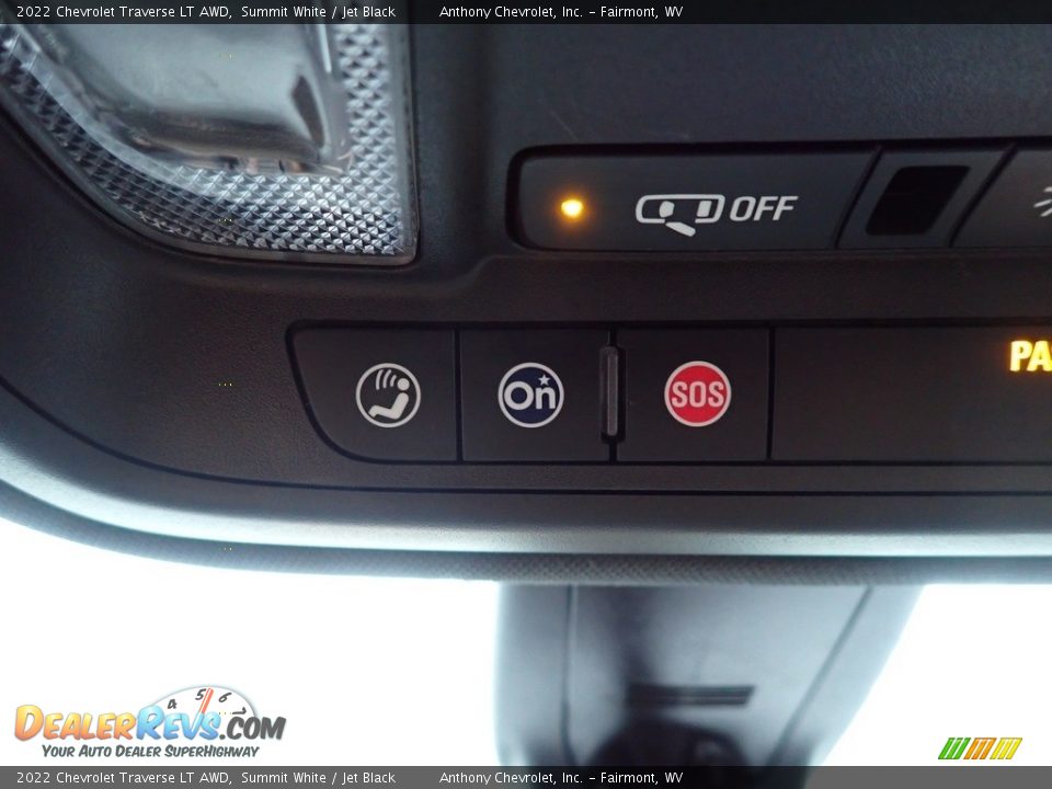 2022 Chevrolet Traverse LT AWD Summit White / Jet Black Photo #17