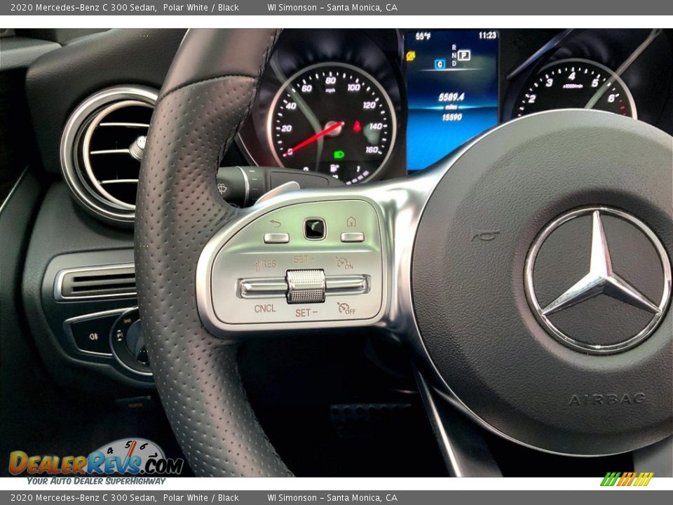 2020 Mercedes-Benz C 300 Sedan Polar White / Black Photo #21
