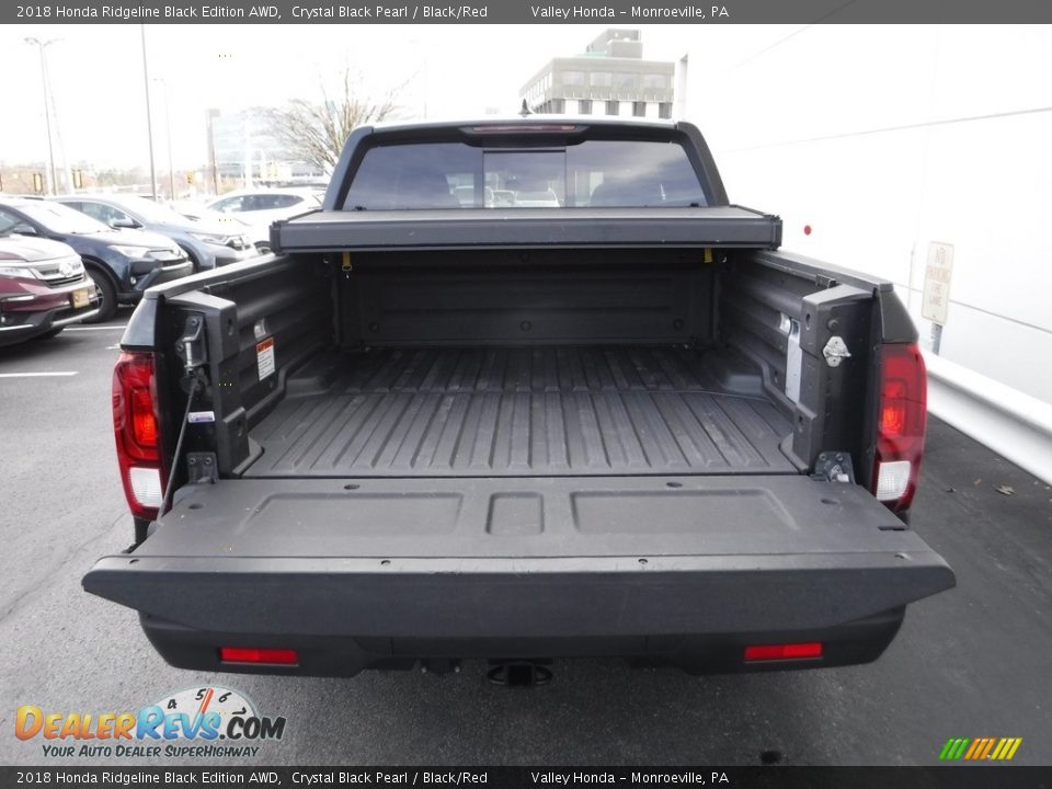 2018 Honda Ridgeline Black Edition AWD Crystal Black Pearl / Black/Red Photo #13