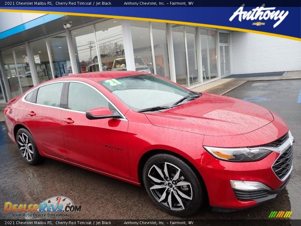 2021 Chevrolet Malibu RS Cherry Red Tintcoat / Jet Black Photo #1