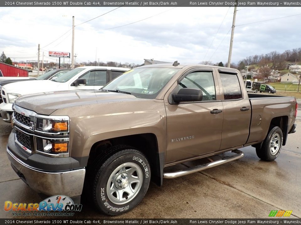 2014 Chevrolet Silverado 1500 WT Double Cab 4x4 Brownstone Metallic / Jet Black/Dark Ash Photo #1