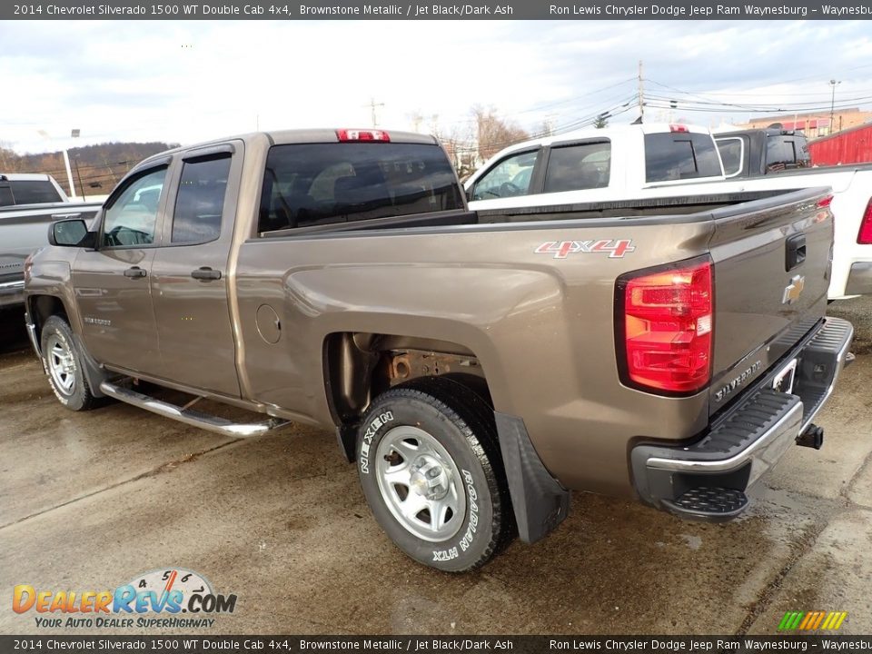 2014 Chevrolet Silverado 1500 WT Double Cab 4x4 Brownstone Metallic / Jet Black/Dark Ash Photo #2