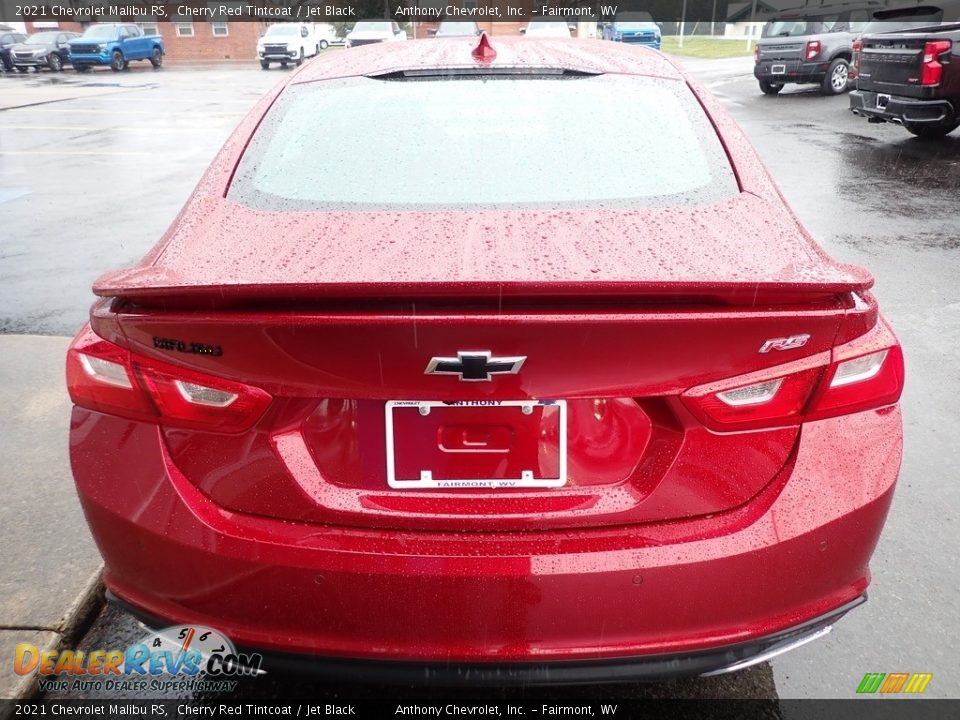 2021 Chevrolet Malibu RS Cherry Red Tintcoat / Jet Black Photo #4