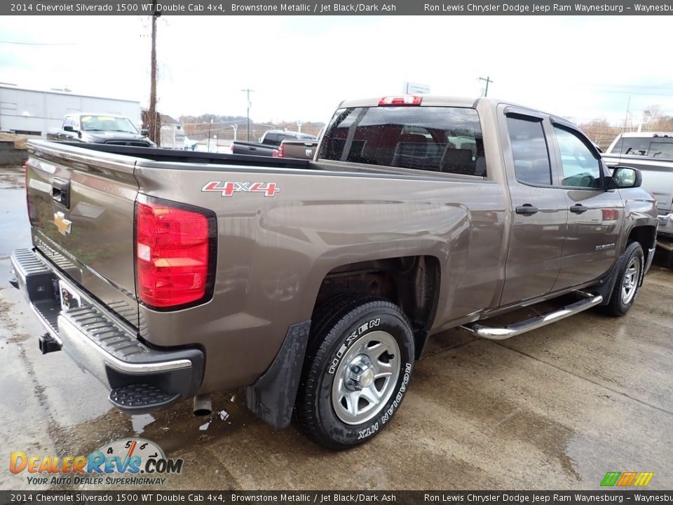 2014 Chevrolet Silverado 1500 WT Double Cab 4x4 Brownstone Metallic / Jet Black/Dark Ash Photo #3