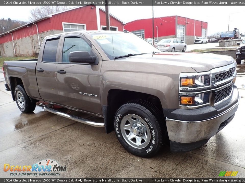 2014 Chevrolet Silverado 1500 WT Double Cab 4x4 Brownstone Metallic / Jet Black/Dark Ash Photo #4