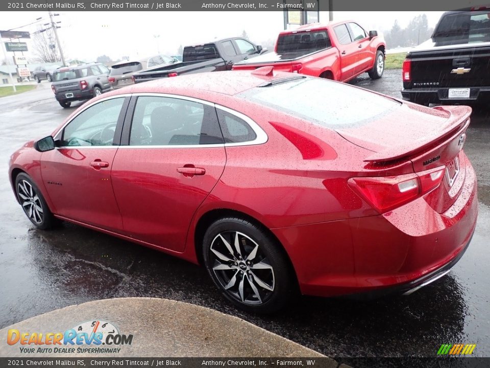 2021 Chevrolet Malibu RS Cherry Red Tintcoat / Jet Black Photo #6