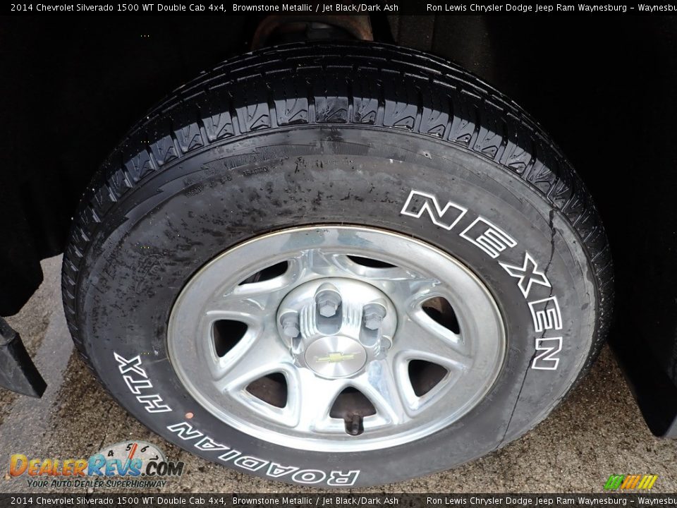 2014 Chevrolet Silverado 1500 WT Double Cab 4x4 Brownstone Metallic / Jet Black/Dark Ash Photo #5