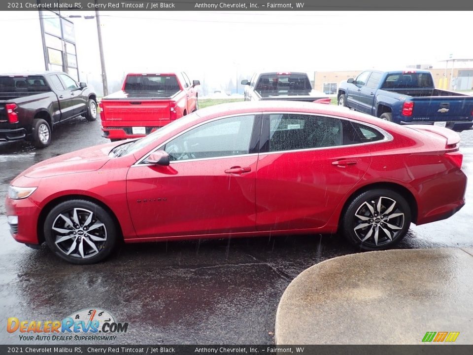 2021 Chevrolet Malibu RS Cherry Red Tintcoat / Jet Black Photo #7
