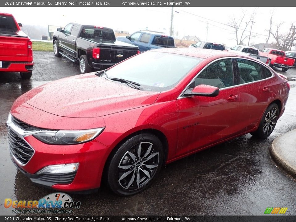 2021 Chevrolet Malibu RS Cherry Red Tintcoat / Jet Black Photo #8