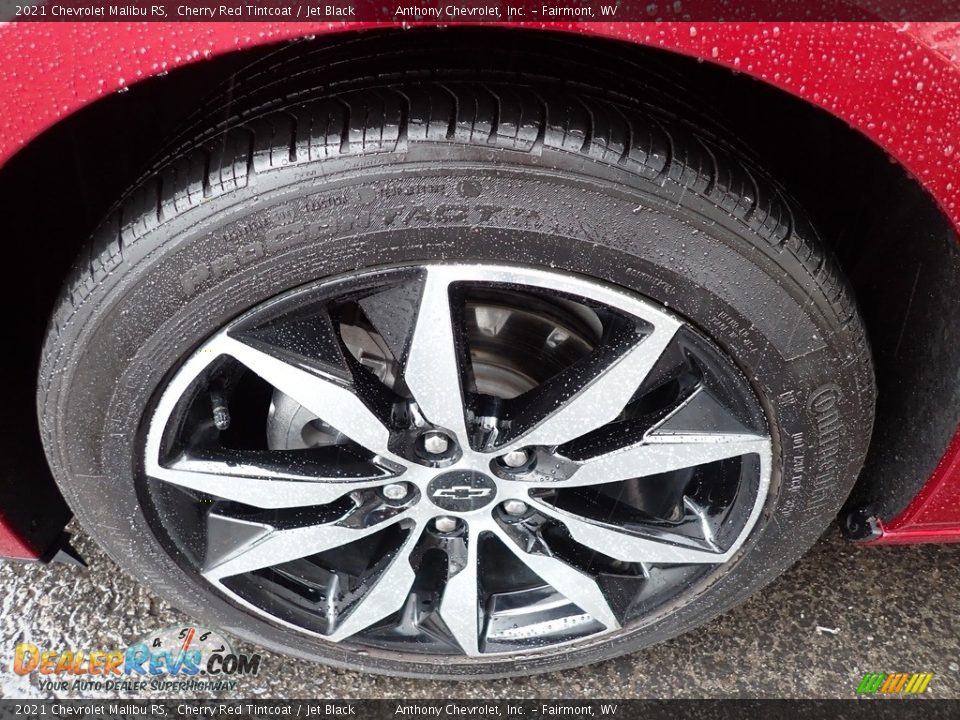 2021 Chevrolet Malibu RS Cherry Red Tintcoat / Jet Black Photo #10
