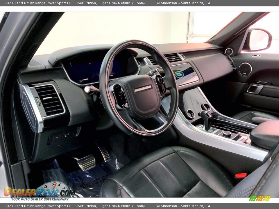 Ebony Interior - 2021 Land Rover Range Rover Sport HSE Silver Edition Photo #14
