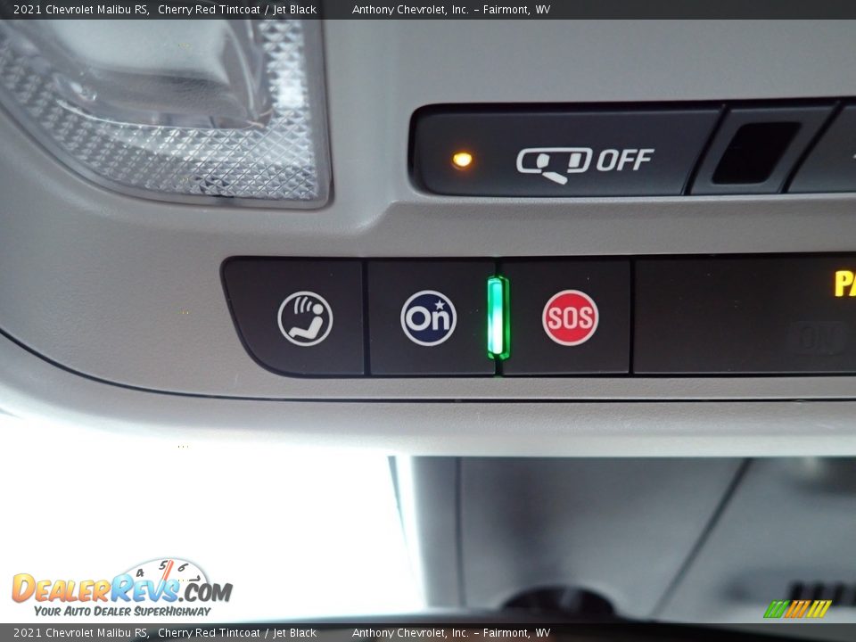2021 Chevrolet Malibu RS Cherry Red Tintcoat / Jet Black Photo #17