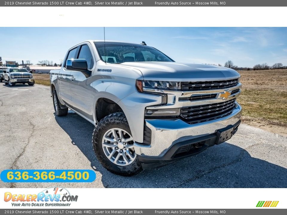 2019 Chevrolet Silverado 1500 LT Crew Cab 4WD Silver Ice Metallic / Jet Black Photo #1