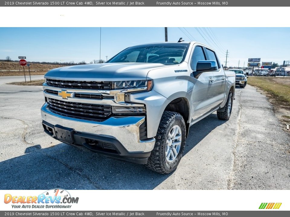 2019 Chevrolet Silverado 1500 LT Crew Cab 4WD Silver Ice Metallic / Jet Black Photo #7