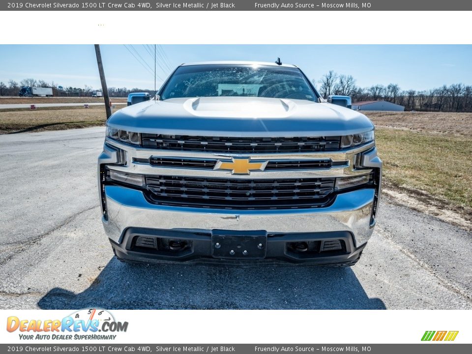 2019 Chevrolet Silverado 1500 LT Crew Cab 4WD Silver Ice Metallic / Jet Black Photo #8