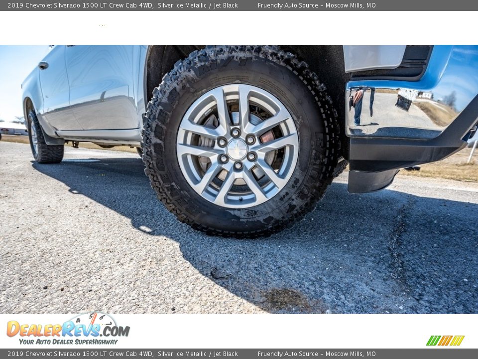 2019 Chevrolet Silverado 1500 LT Crew Cab 4WD Silver Ice Metallic / Jet Black Photo #20
