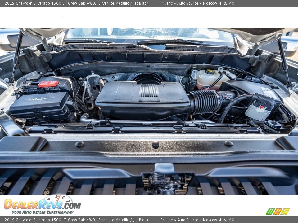 2019 Chevrolet Silverado 1500 LT Crew Cab 4WD Silver Ice Metallic / Jet Black Photo #26