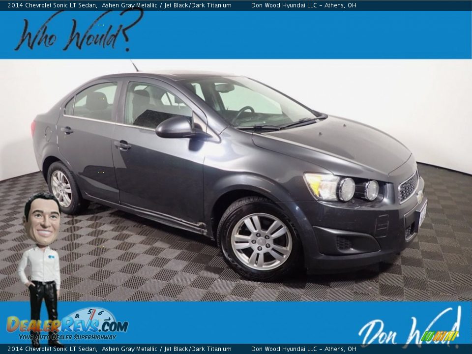 2014 Chevrolet Sonic LT Sedan Ashen Gray Metallic / Jet Black/Dark Titanium Photo #1