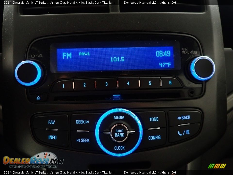 2014 Chevrolet Sonic LT Sedan Ashen Gray Metallic / Jet Black/Dark Titanium Photo #2