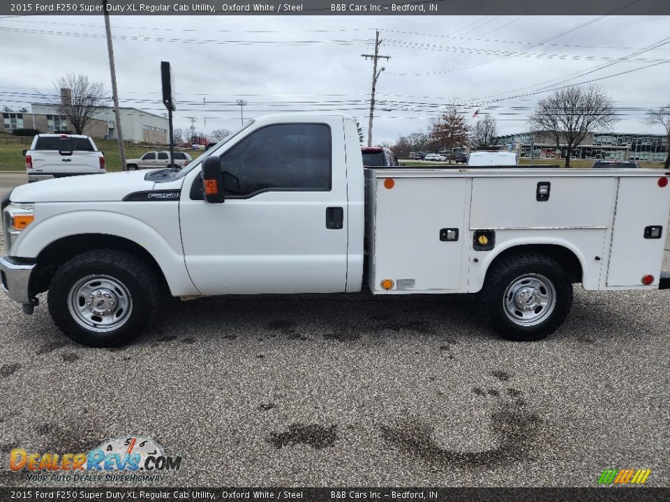 2015 Ford F250 Super Duty XL Regular Cab Utility Oxford White / Steel Photo #3
