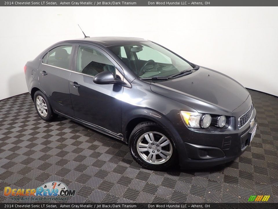 2014 Chevrolet Sonic LT Sedan Ashen Gray Metallic / Jet Black/Dark Titanium Photo #3