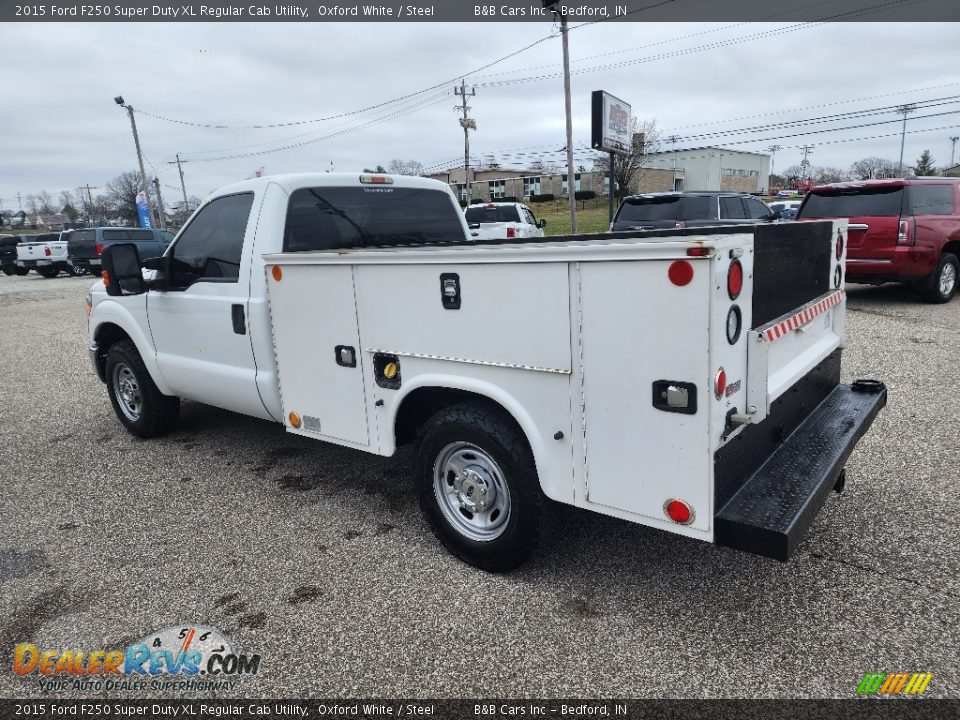 2015 Ford F250 Super Duty XL Regular Cab Utility Oxford White / Steel Photo #4