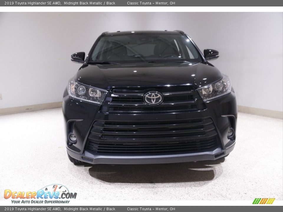 2019 Toyota Highlander SE AWD Midnight Black Metallic / Black Photo #2