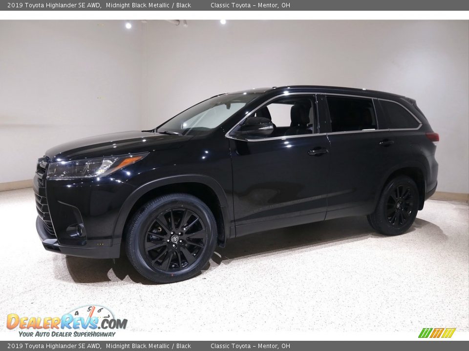 2019 Toyota Highlander SE AWD Midnight Black Metallic / Black Photo #3