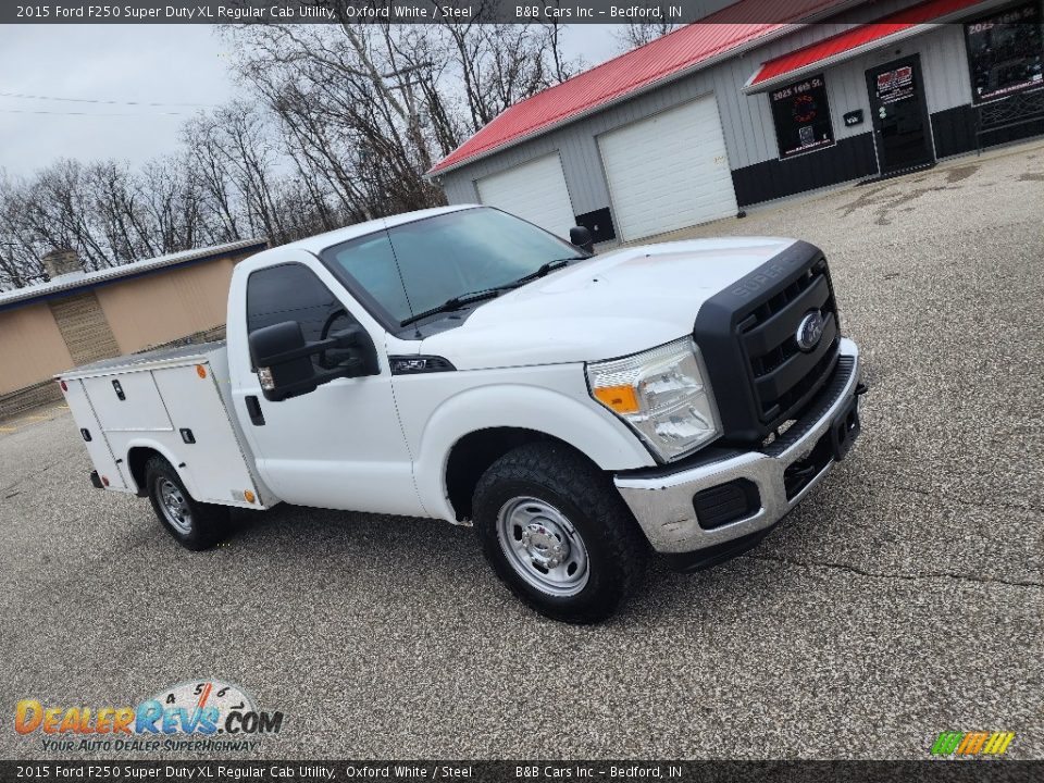 2015 Ford F250 Super Duty XL Regular Cab Utility Oxford White / Steel Photo #8