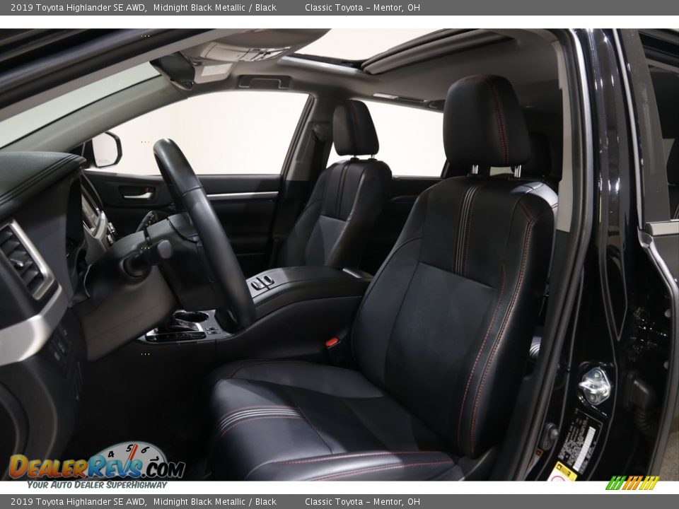 2019 Toyota Highlander SE AWD Midnight Black Metallic / Black Photo #5