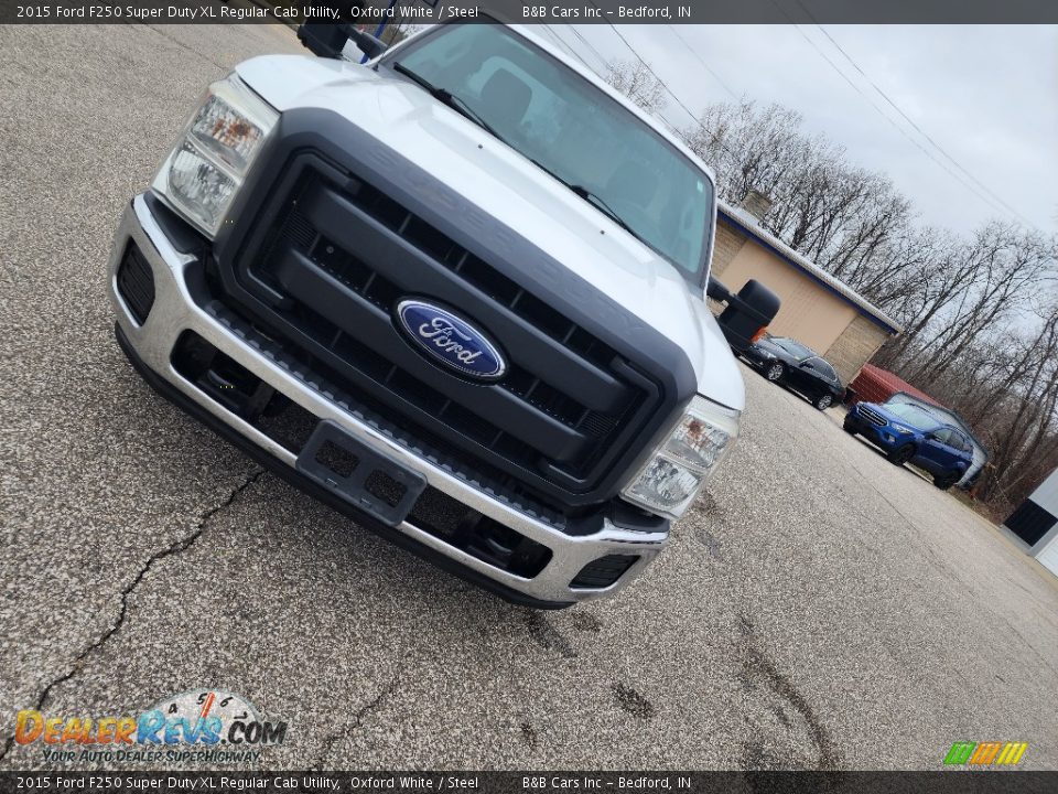 2015 Ford F250 Super Duty XL Regular Cab Utility Oxford White / Steel Photo #9