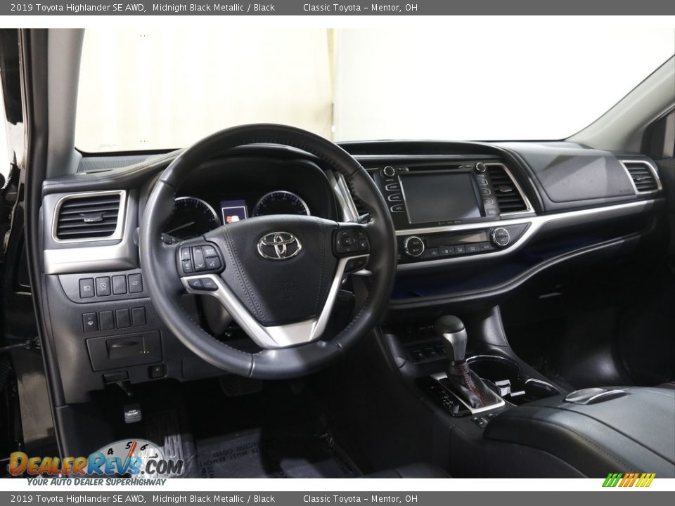 2019 Toyota Highlander SE AWD Midnight Black Metallic / Black Photo #6