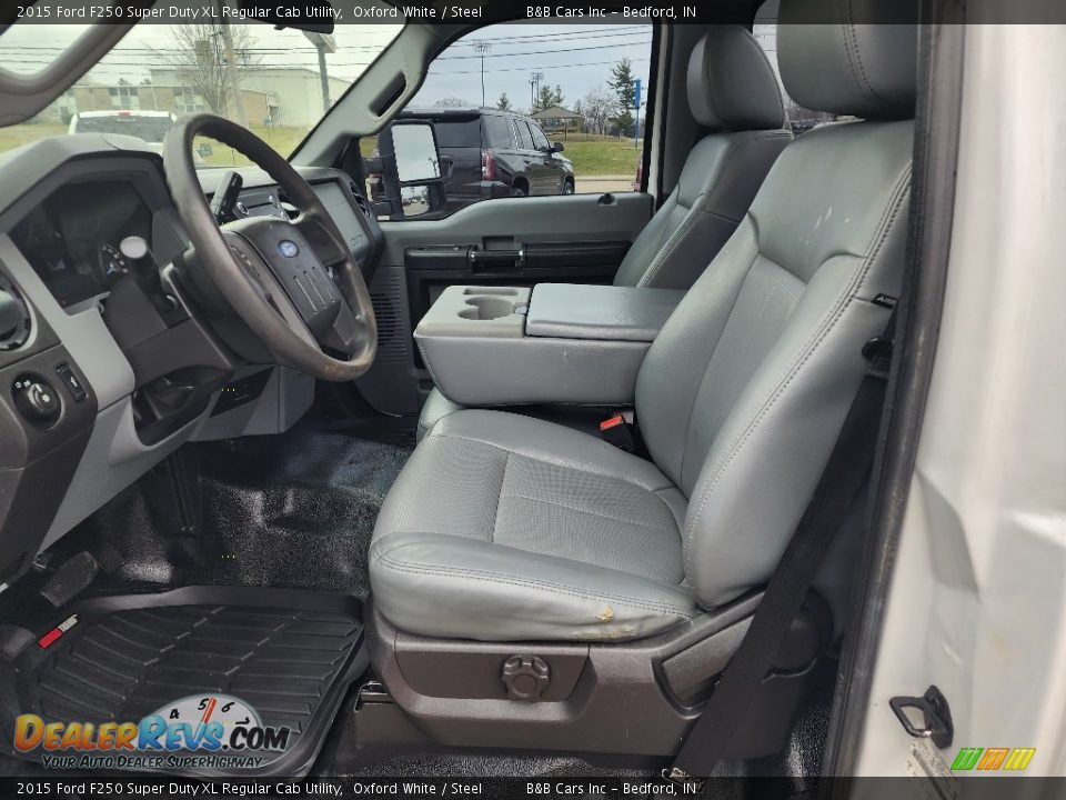 2015 Ford F250 Super Duty XL Regular Cab Utility Oxford White / Steel Photo #11