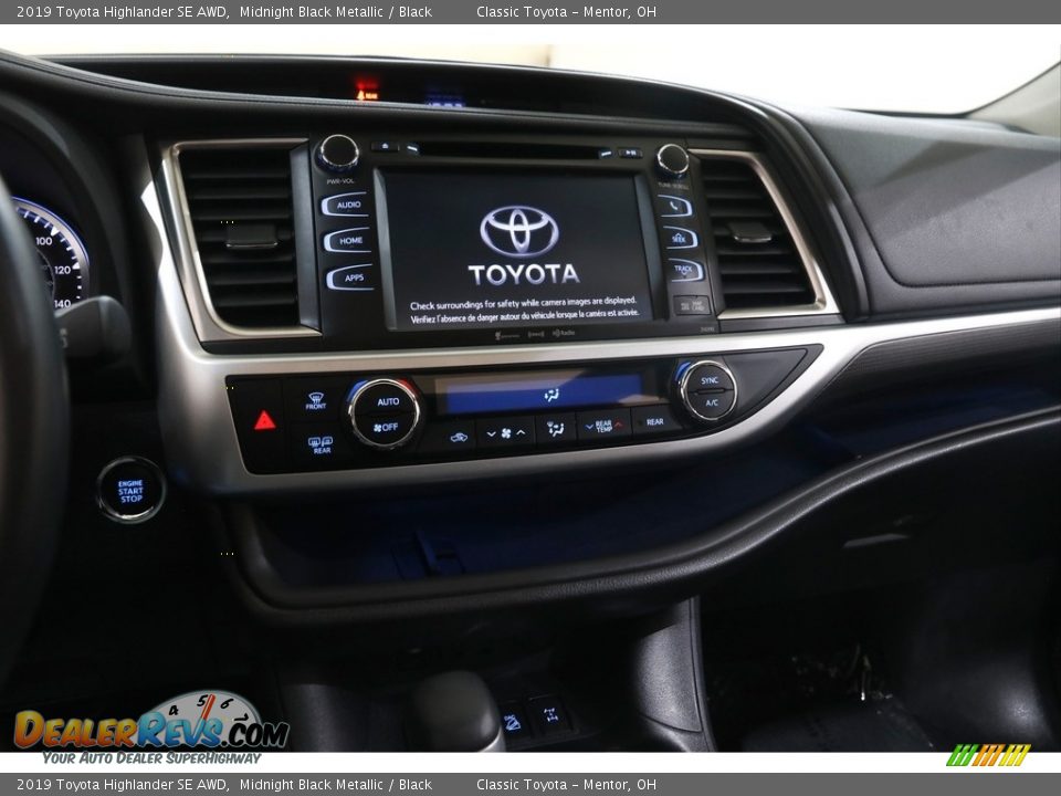 2019 Toyota Highlander SE AWD Midnight Black Metallic / Black Photo #9