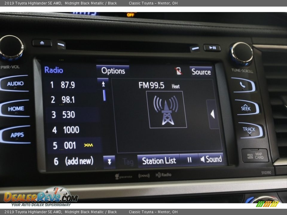 2019 Toyota Highlander SE AWD Midnight Black Metallic / Black Photo #11