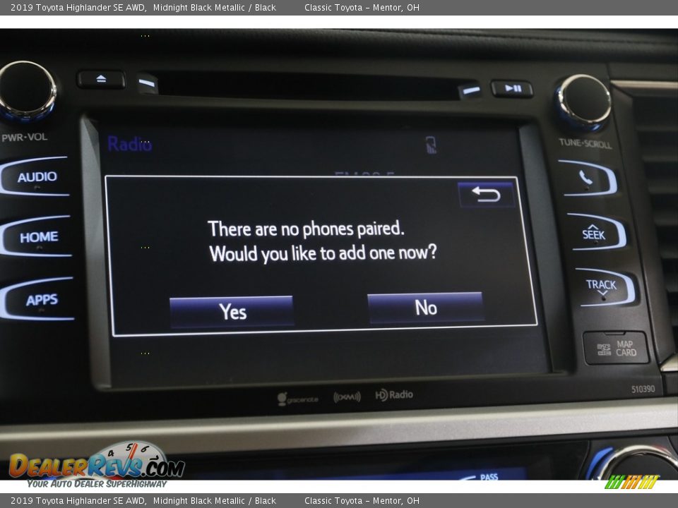 2019 Toyota Highlander SE AWD Midnight Black Metallic / Black Photo #12