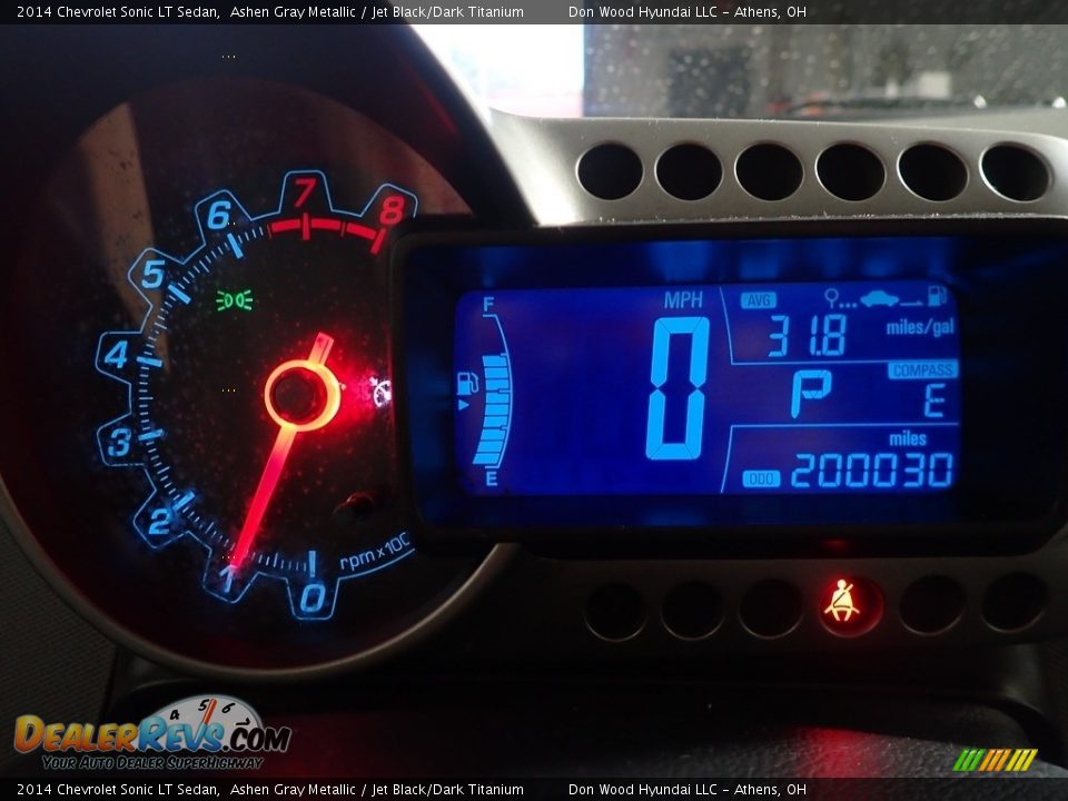 2014 Chevrolet Sonic LT Sedan Ashen Gray Metallic / Jet Black/Dark Titanium Photo #23