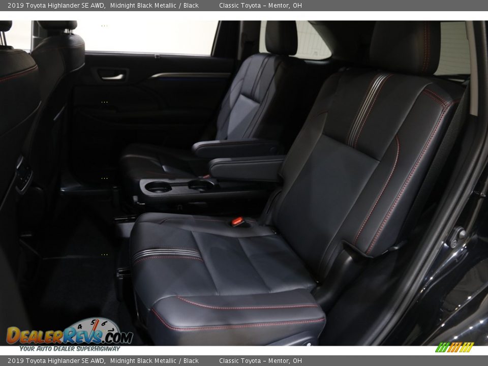 2019 Toyota Highlander SE AWD Midnight Black Metallic / Black Photo #19