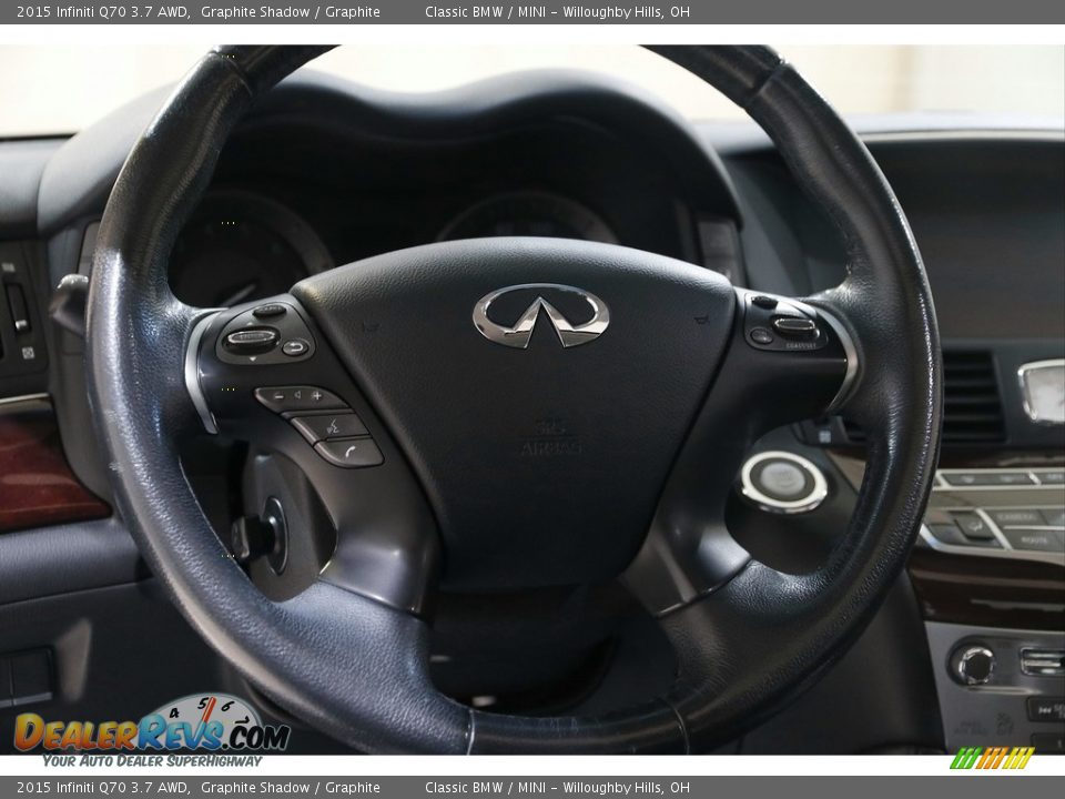 2015 Infiniti Q70 3.7 AWD Graphite Shadow / Graphite Photo #7