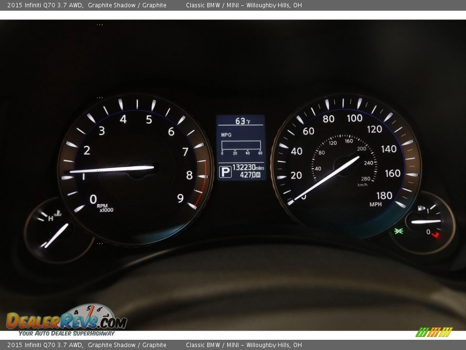 2015 Infiniti Q70 3.7 AWD Gauges Photo #8