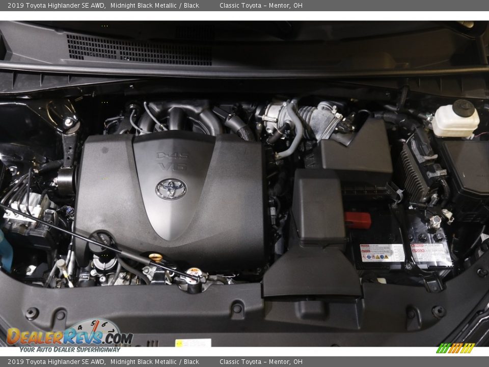 2019 Toyota Highlander SE AWD Midnight Black Metallic / Black Photo #22