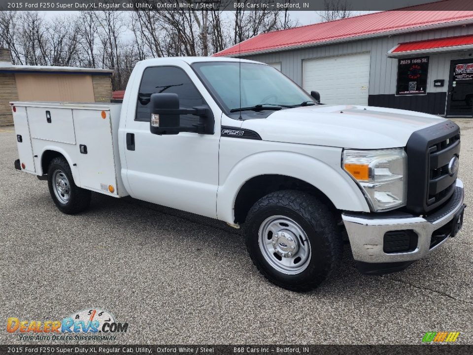 2015 Ford F250 Super Duty XL Regular Cab Utility Oxford White / Steel Photo #27
